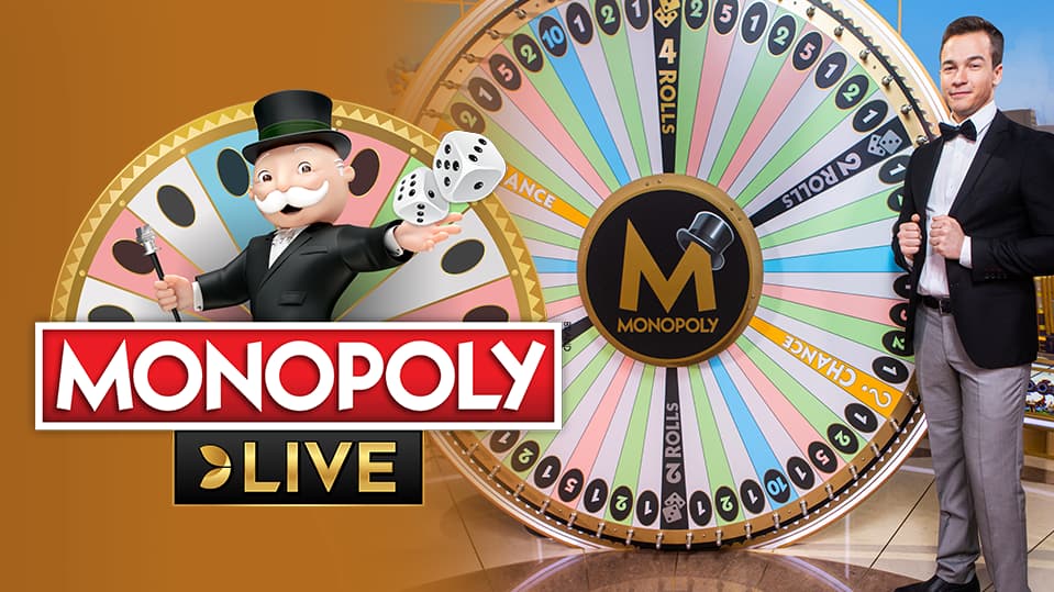 Monopoly slot visual from Evolution available on 22bet-at.eu